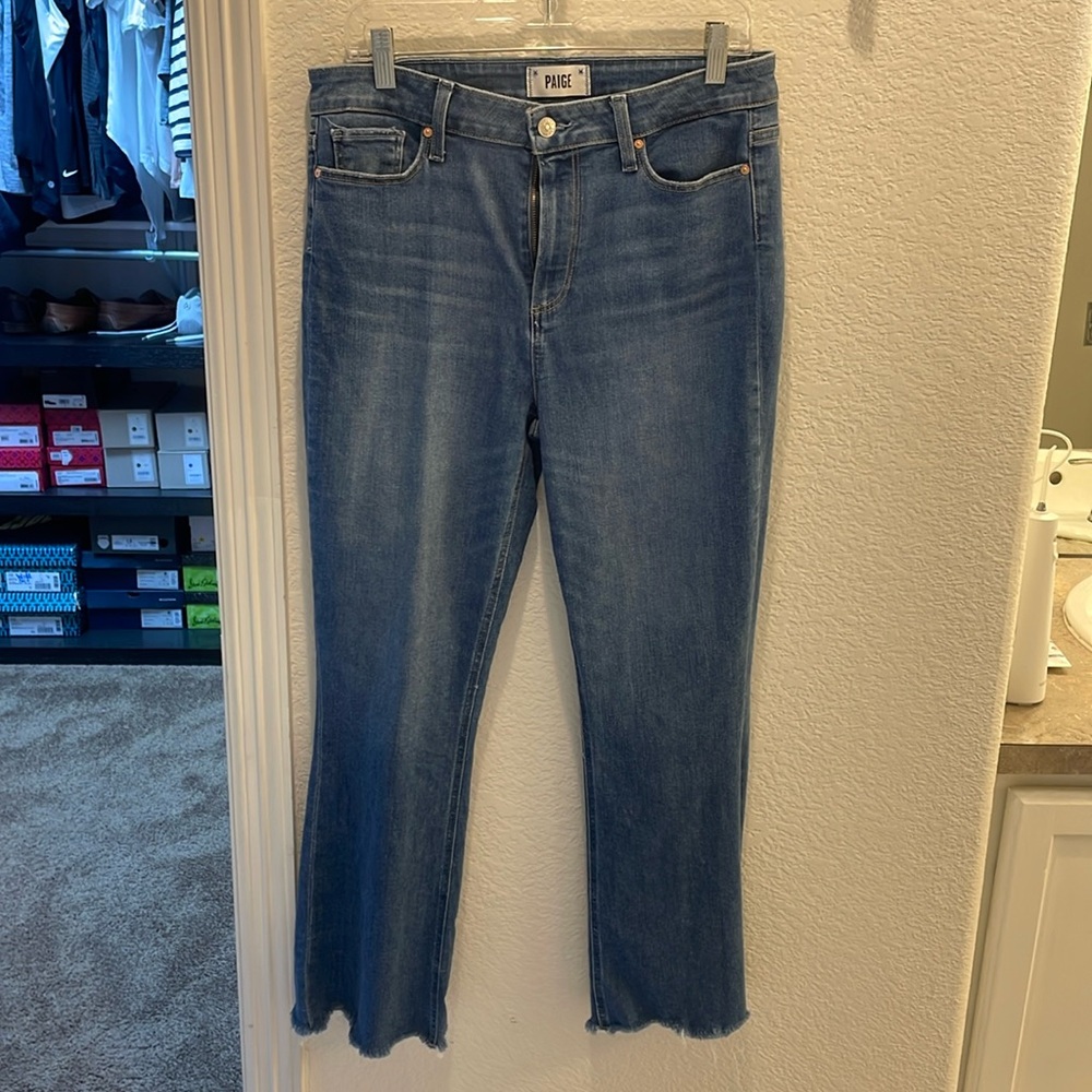 Paige Claudine Flare Leg, Raw Hem - Size 31 - image 1